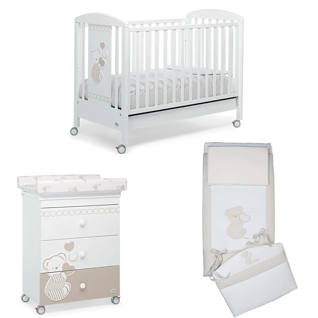 Foppapedretti Cameretta Dolcecuore 500 bianco