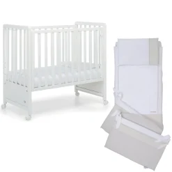Foppapedretti Cameretta Pikkoletto bianco con completo piumone beige