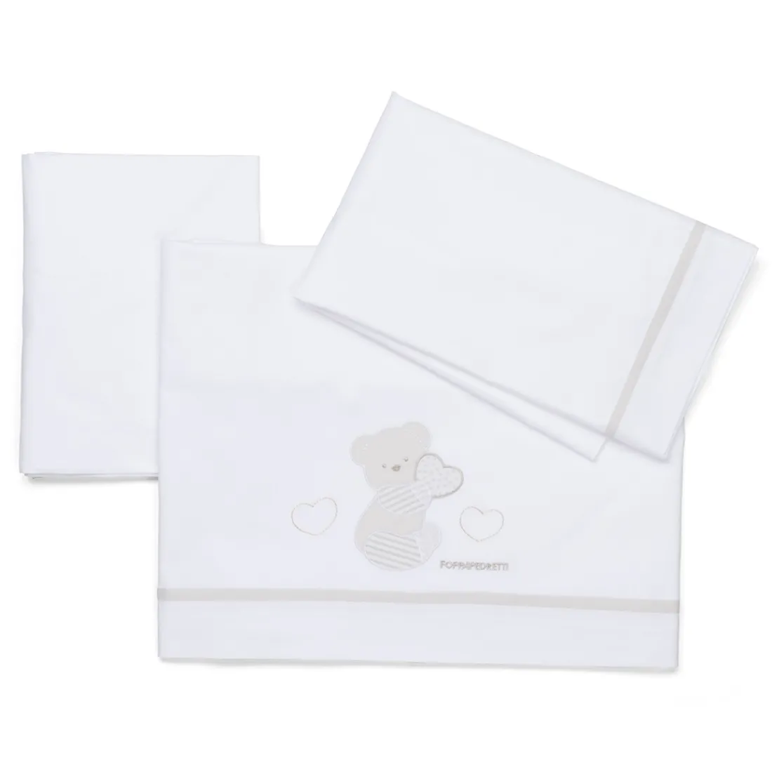 Foppapedretti Completo lenzuolino in cotone Dolcecuore