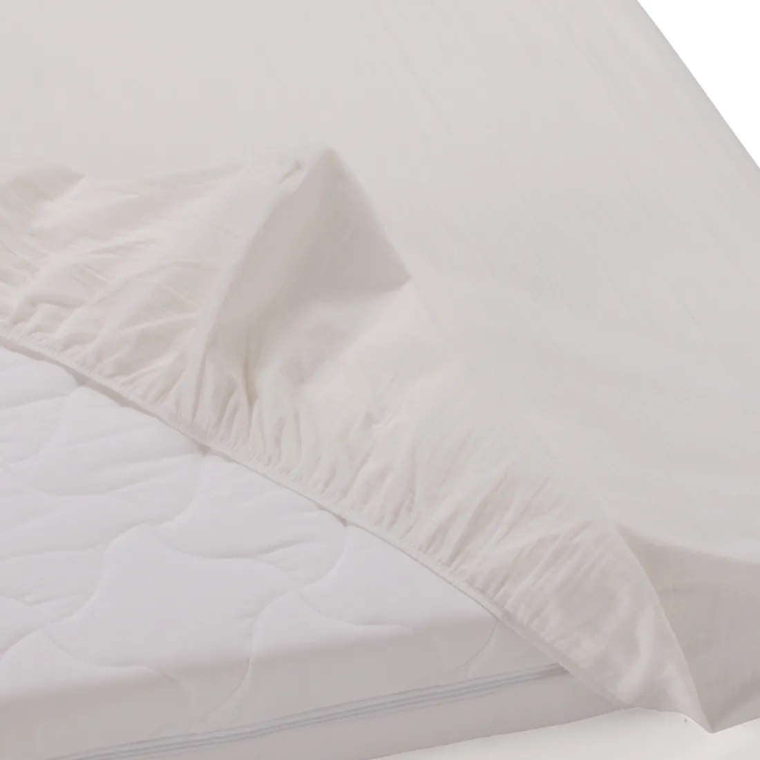 Foppapedretti Lenzuolo sotto con angoli per lettino 60x120/63x124 cm Bianco Hot