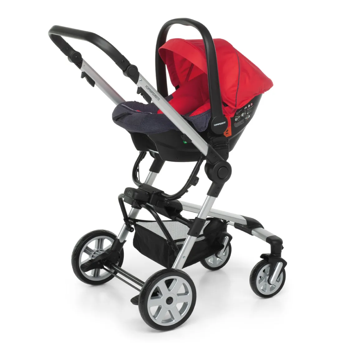 Foppapedretti Lista Nascita Supertres i-Size Denim Rosso + Babyguard Sale