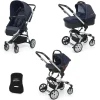 Foppapedretti Lista Nascita Supertres i-Size Denim Ocean + Babyguard Clearance