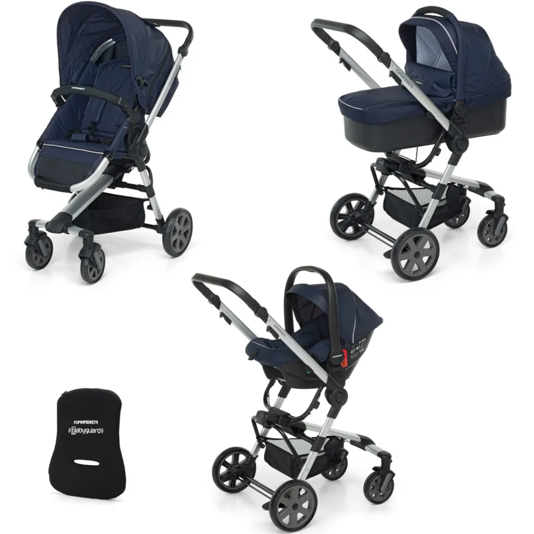 Foppapedretti Lista Nascita Supertres i-Size Navy + Babyguard Discount